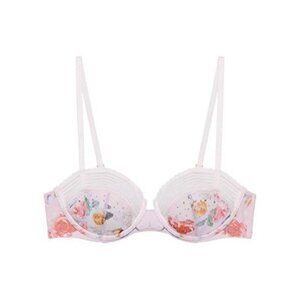Savage X Fenty Garden Of Eden Lightly Lined Bra Floral Butterfly 36D - NWT